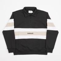 Parlez Tether 1/4 Zip Sweatshirt - Black thumbnail