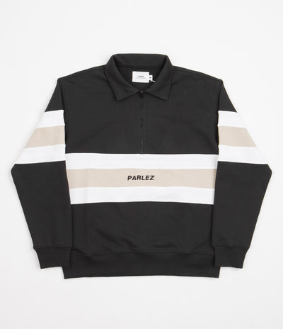 Parlez Tether 1/4 Zip Sweatshirt - Black