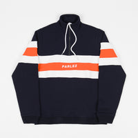 Parlez Tether 1/4 Zip Sweatshirt - Navy thumbnail