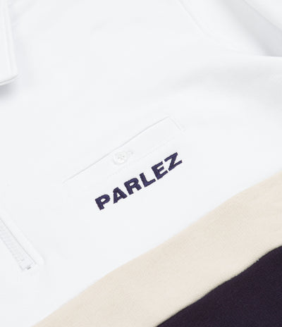 Parlez Yankee 1/4 Zip Sweatshirt - White