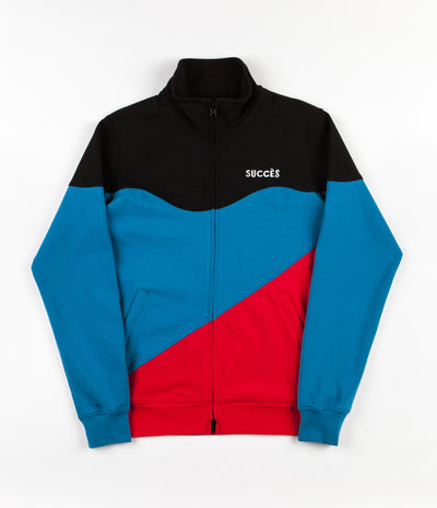 Parra Succes Track Jacket - Black / Blue / Red