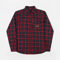 Pass Port Best Friend Embroidery Flannel Shirt - Red / Navy thumbnail