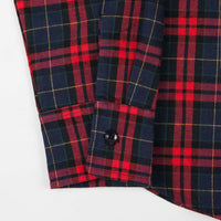 Pass Port Best Friend Embroidery Flannel Shirt - Red / Navy thumbnail