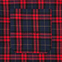 Pass Port Best Friend Embroidery Flannel Shirt - Red / Navy thumbnail