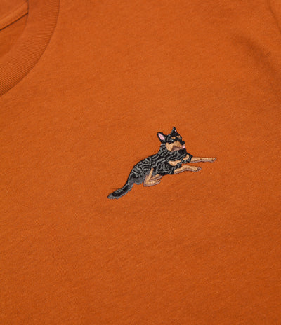 Pass Port Best Friend Embroidery T-Shirt - Texas Orange