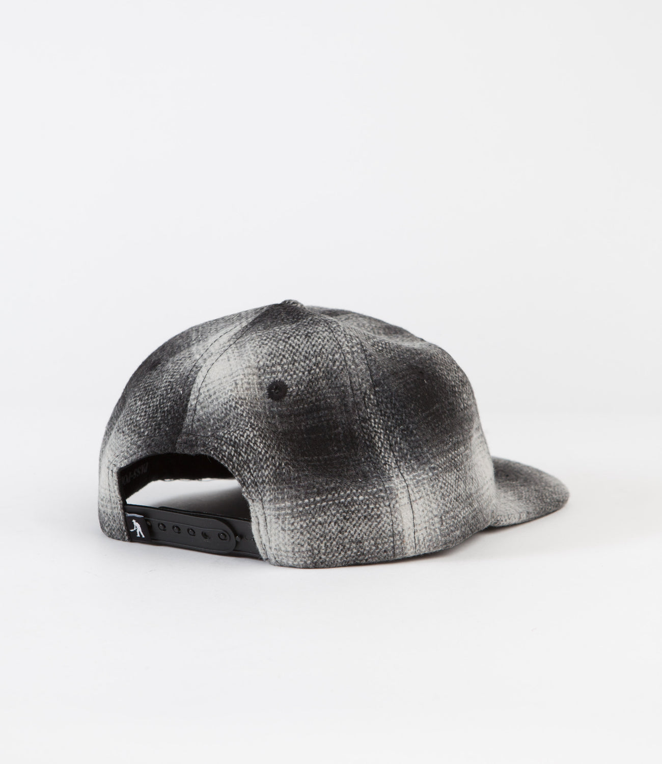 Grey black flannel cap outlet