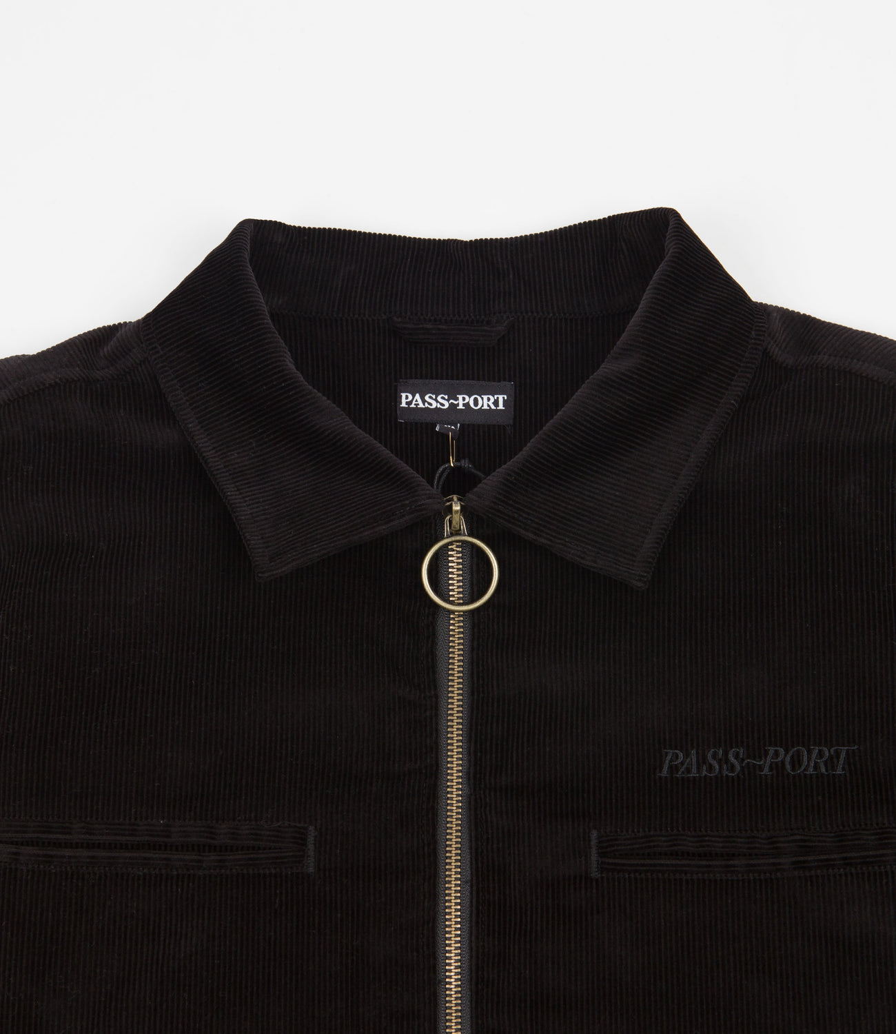 Black corduroy zip up jacket 2025