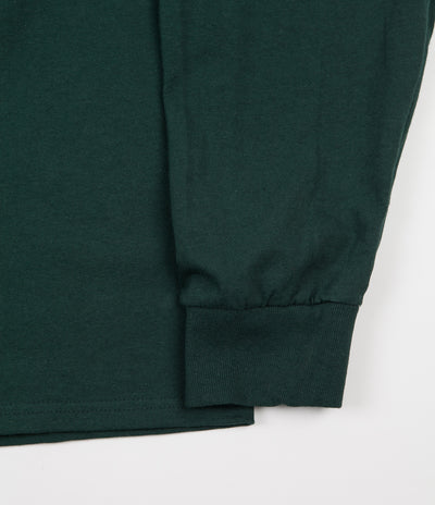 Pass Port Daffodil Applique Long Sleeve T-Shirt - Forest Green