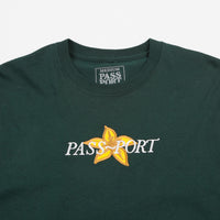 Pass Port Daffodil Applique Long Sleeve T-Shirt - Forest Green thumbnail