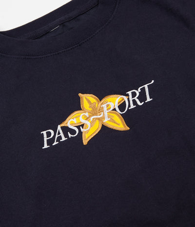 Pass Port Daffodil Applique Sweatshirt - Navy