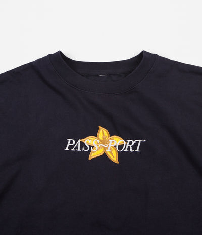 Pass Port Daffodil Applique Sweatshirt - Navy