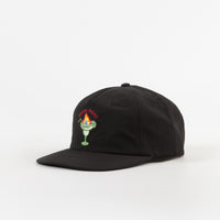 Pass Port Flaming 5 Panel Cap - Black thumbnail
