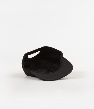 Pass Port Flaming 5 Panel Cap - Black