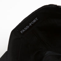 Pass Port Flaming 5 Panel Cap - Black thumbnail