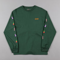 Pass Port Floral Emblems Long Sleeve T-Shirt - Forest Green thumbnail