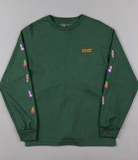 Pass Port Floral Emblems Long Sleeve T-Shirt - Forest Green