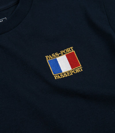 Pass Port France T-Shirt - Navy