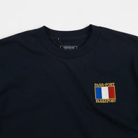 Pass Port France T-Shirt - Navy thumbnail