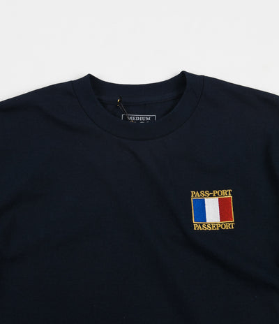 Pass Port France T-Shirt - Navy