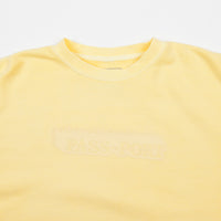Pass Port Icy Hot Puff Pigment Dyed Crewneck Sweatshirt  - Yellow thumbnail