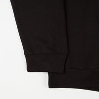 Pass Port International Embroidery Crewneck Sweatshirt - Black thumbnail