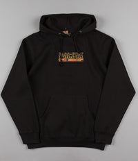 Pass Port International Embroidery Hooded Sweatshirt - Black