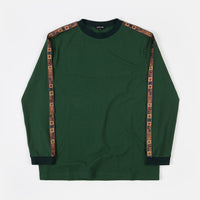 Pass Port International Embroidery Ribbon Long Sleeve T-Shirt - Forest Green thumbnail