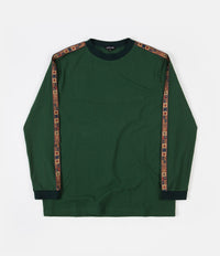 Pass Port International Embroidery Ribbon Long Sleeve T-Shirt - Forest Green