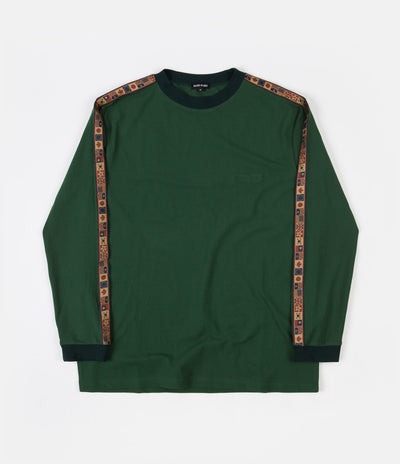 Pass Port International Embroidery Ribbon Long Sleeve T-Shirt - Forest Green