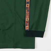 Pass Port International Embroidery Ribbon Long Sleeve T-Shirt - Forest Green thumbnail