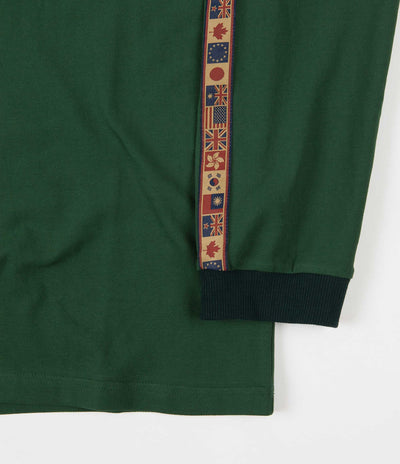 Pass Port International Embroidery Ribbon Long Sleeve T-Shirt - Forest Green