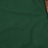 Pass Port International Embroidery Ribbon Long Sleeve T-Shirt - Forest Green thumbnail
