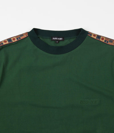 Pass Port International Embroidery Ribbon Long Sleeve T-Shirt - Forest Green