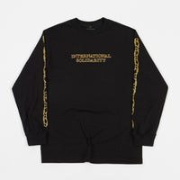 Pass Port Intersolid Long Sleeve T-Shirt - Black thumbnail