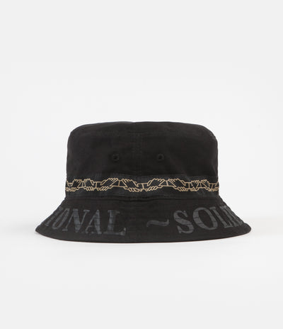 Pass Port Intersolid Reversible Bucket Hat - Black