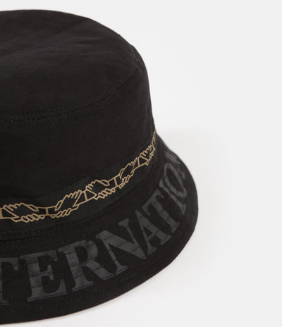 Pass Port Intersolid Reversible Bucket Hat - Black
