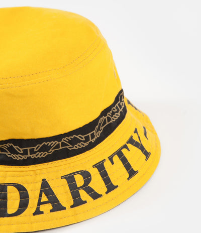 Pass Port Intersolid Reversible Bucket Hat  - Mustard