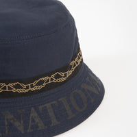 Pass Port Intersolid Reversible Bucket Hat - Navy thumbnail