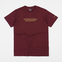 Pass Port Intersolid T-Shirt - Burgundy thumbnail