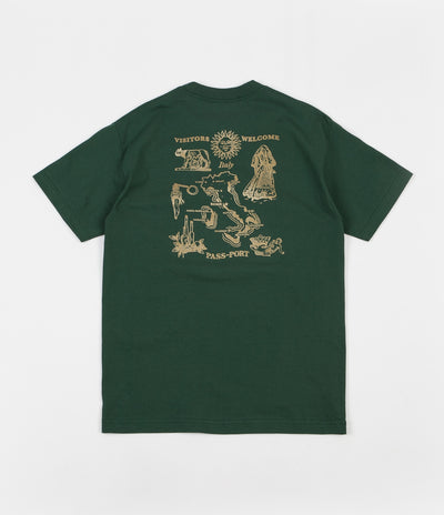 Pass Port Italy T-Shirt  - Forest Green