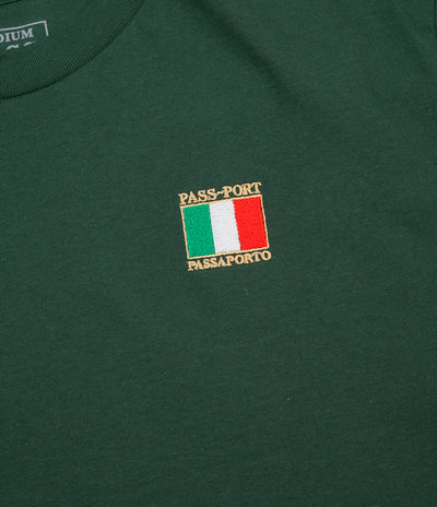 Pass Port Italy T-Shirt  - Forest Green