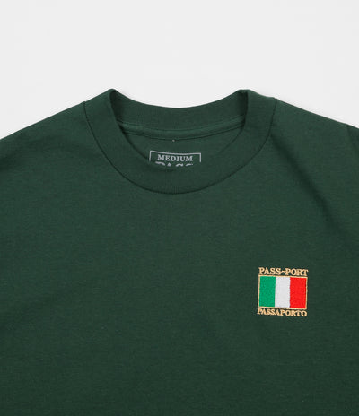 Pass Port Italy T-Shirt  - Forest Green