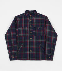 Pass Port Late Quilted Flannel Jacket - Navy