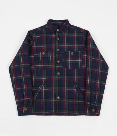 Pass Port Late Quilted Flannel Jacket - Navy