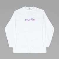 Pass Port Lavender Long Sleeve T-Shirt - White thumbnail