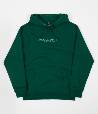 Pass Port Official Embroidered Hoodie - Forest Green