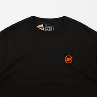 Pass Port P~P Works Embroidered T-Shirt - Black thumbnail