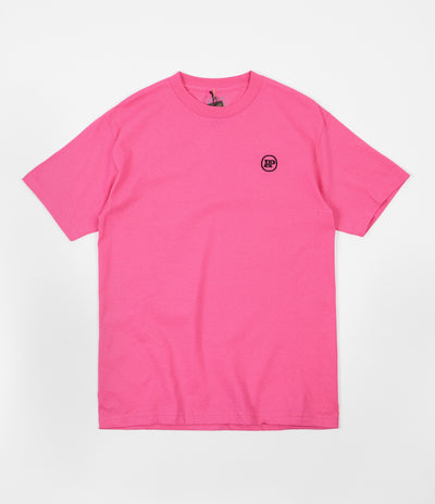 Pass Port P~P Works Embroidered T-Shirt - Hot Pink