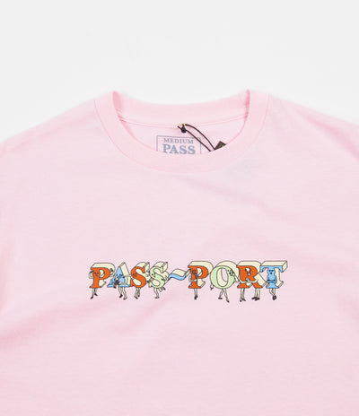 Pass Port PP Gang T-Shirt  - Pink