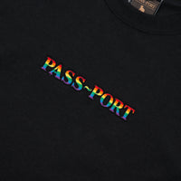 Pass Port Pride Long Sleeve T-Shirt - Black thumbnail